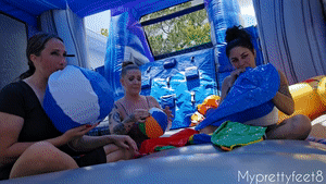 myprettyfeet8.com - Blowing Up Inflatables in a Bounce House Whitney Sushii Maleka thumbnail